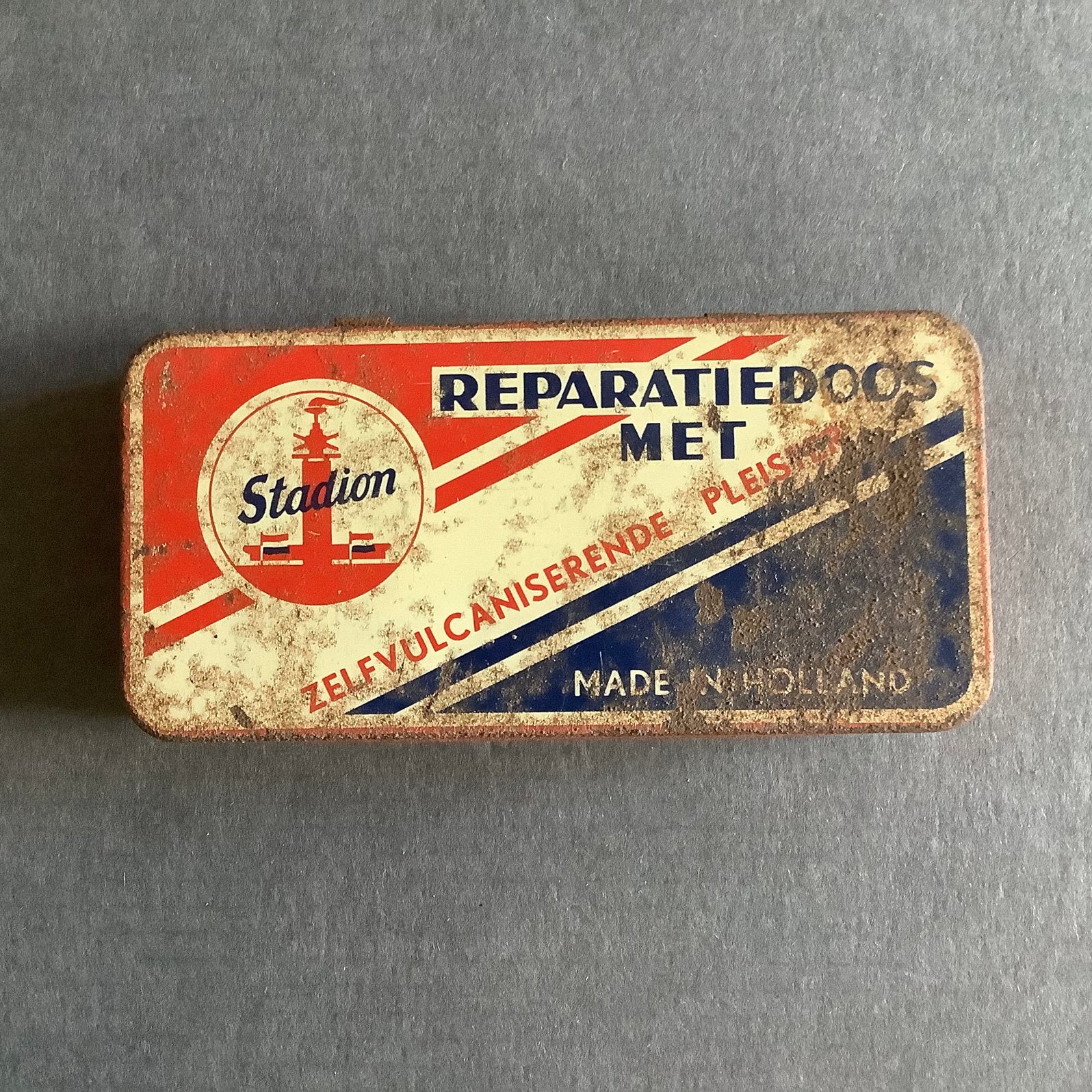 fietsreparatie-blikje, Verzamelen, Verzenden, Gebruikt, Overige, Overige merken