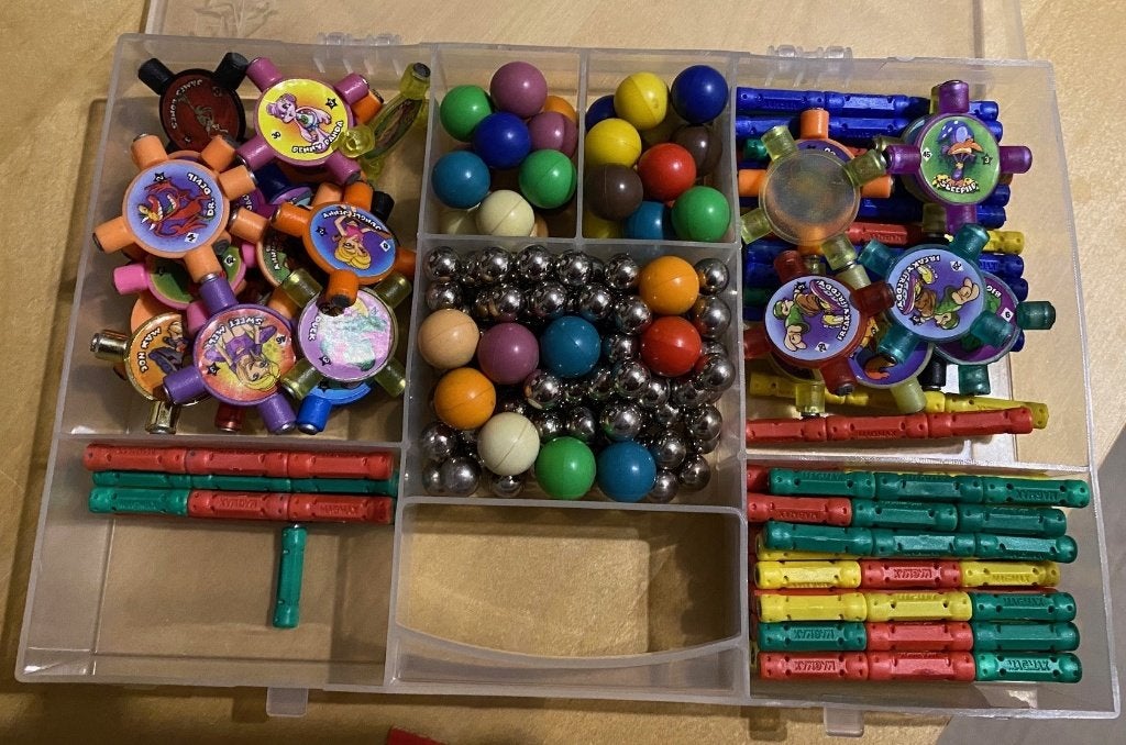 Magnetix staafjes balletjes en steentjes, Ophalen of Verzenden, Gebruikt, Ontdekken
