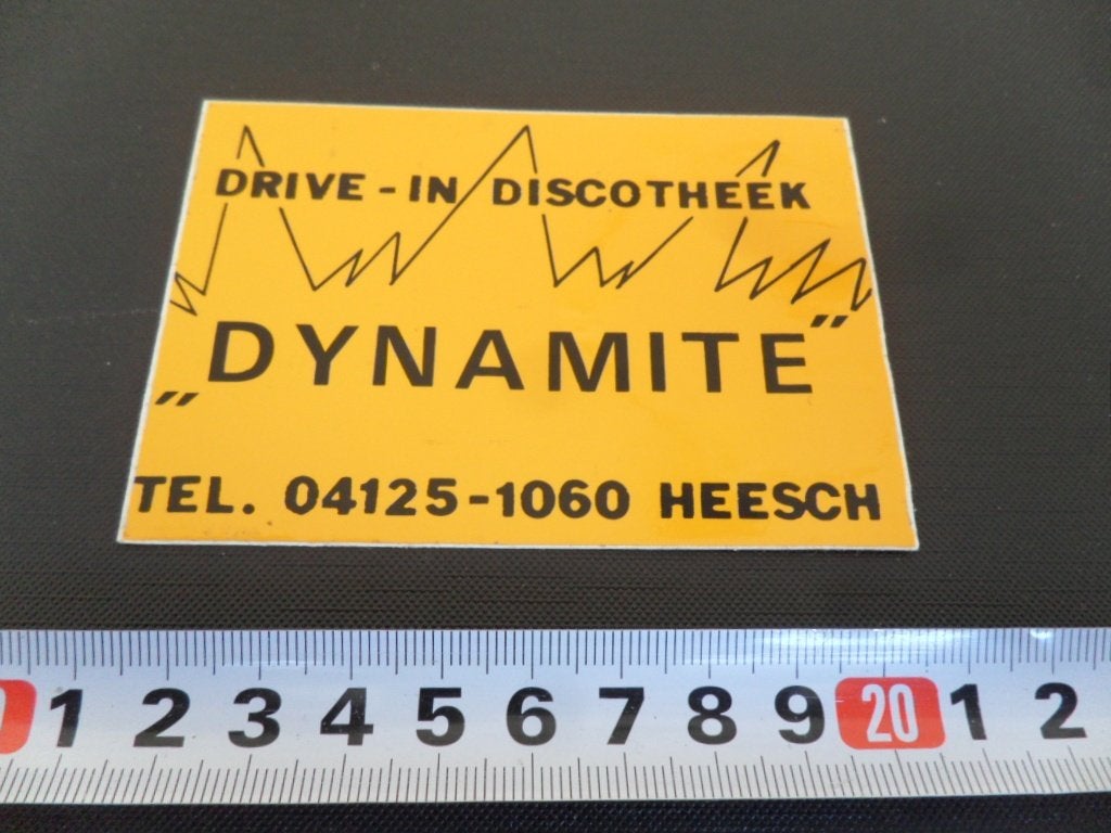 sticker Heesch Drive - In Discotheek  DYNAMITE 04125-1060, Ophalen, Zo goed als nieuw
