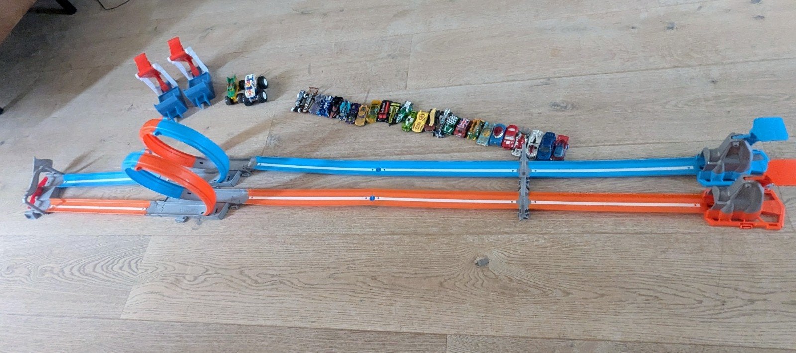 Hot Wheels Racebaan met Looping auto's en launcers, Ophalen, Gebruikt, Hot Wheels, Met looping