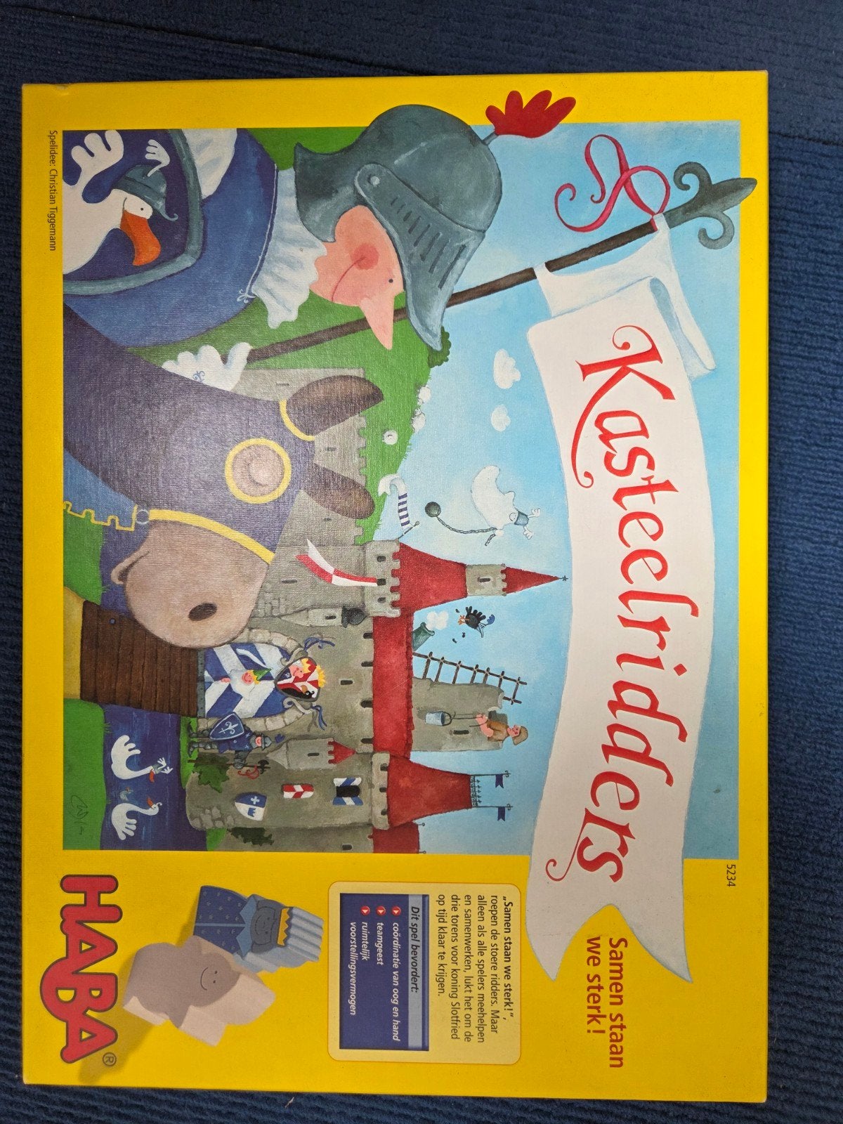 HABA Kasteelridders Bordspel - Zo goed als nieuw, Drie of vier spelers, Ophalen of Verzenden, Zo goed als nieuw, HABA