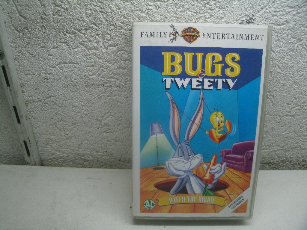 vhs 106b bugs tweety, Cd's en Dvd's, VHS | Kinderen en Jeugd, Alle leeftijden, Ophalen of Verzenden, Zo goed als nieuw