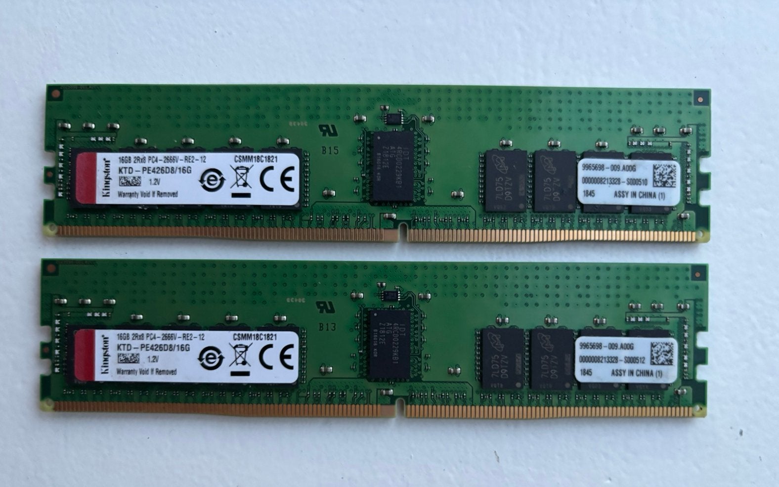32GB DDR4 2666 Server geheugen, Computers en Software, Gebruikt, 32 GB, Server, DDR4