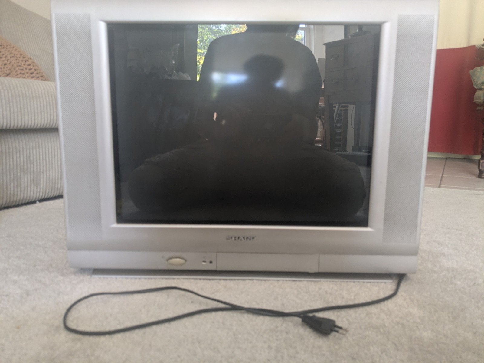 Sharp 21KF-80S CRT TV - Perfect voor Retro Gaming (PAL), Gebruikt, 50 Hz, Ophalen of Verzenden, 40 tot 60 cm