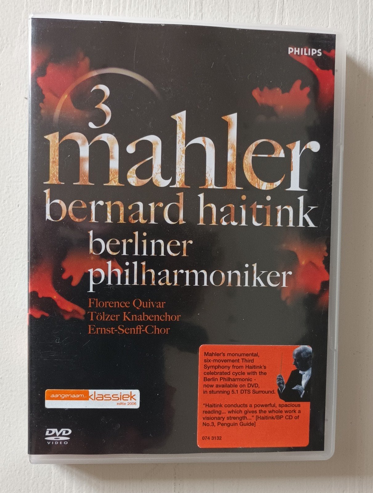 Mahler Symfonie 3 - Bernard Haitink Berliner Philharmoniker, Ophalen of Verzenden, Zo goed als nieuw, Muziekvideo's