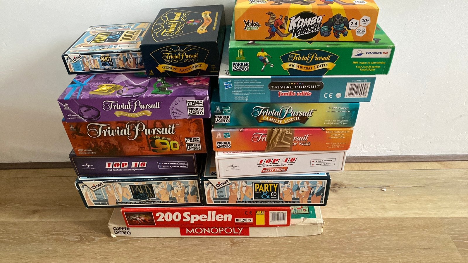 Grote collectie bordspellen: Trivial Pursuit, Monopoly, Part, Hobby en Vrije tijd, Gezelschapsspellen | Bordspellen, Een of twee spelers