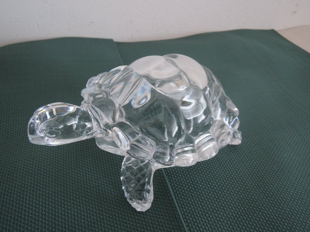 Glazen (kristallen?) schildpad, Ophalen of Verzenden, Zo goed als nieuw, Dier