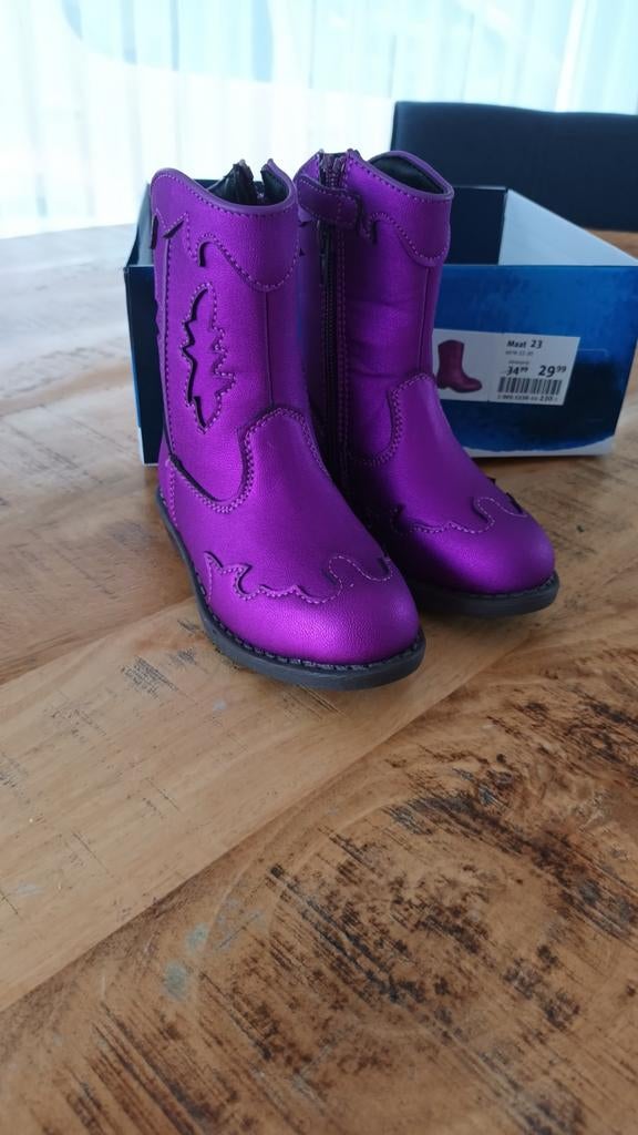 Laarsjes paars,nieuw,maat 23, Bluebox, Meisje, Nieuw, Ophalen of Verzenden