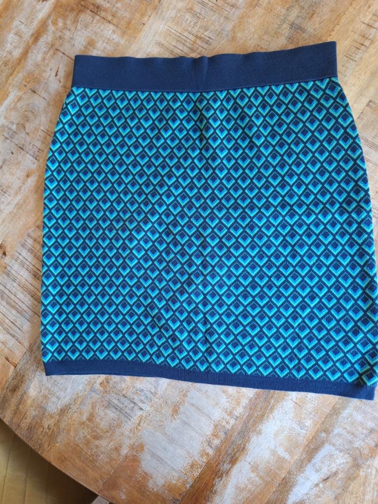 Rok King Louie blauw groen maat L, Blauw, Maat 42/44 (L), Ophalen of Verzenden, Zo goed als nieuw