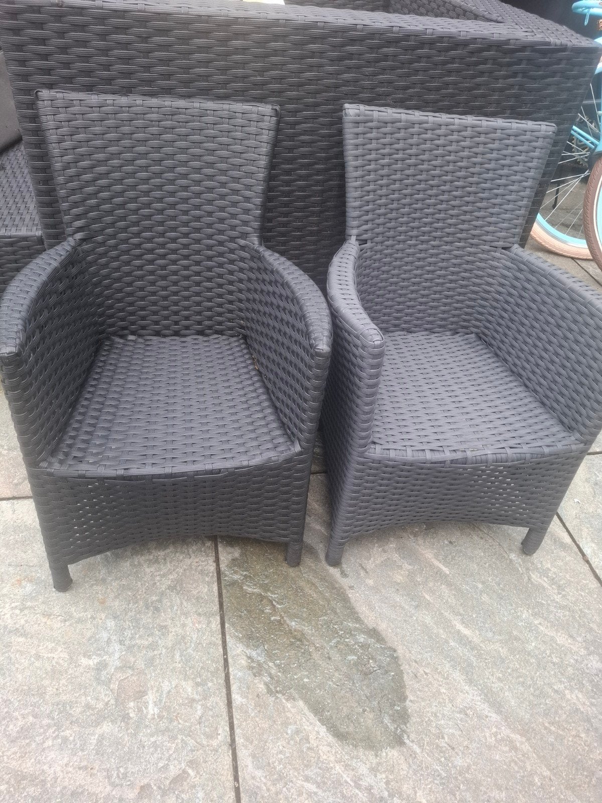 wicker kinder tuinstoeltjes, Ophalen of Verzenden, Zo goed als nieuw, Wicker