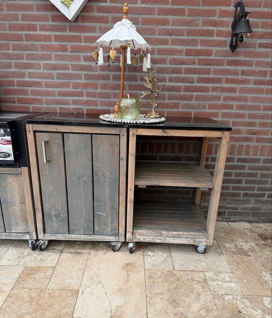 Boretti Gasbarbecue met buitenkeuken, Tuin en Terras, Buitenkeukens, Ophalen of Verzenden, Gebruikt, Gas, Vrijstaand