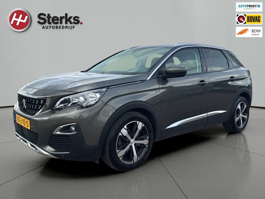 Peugeot 3008 1.2 PureTech AGC Première HALF LEDER CAMERA 36, Auto's, Peugeot, Voorwielaandrijving, Gebruikt, 1199 cc, Leder en Stof