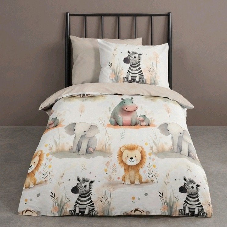 dekbedovertrek met baby dieren
nieuw 140x200/220 cm, Overige kleuren, Jongetje of Meisje, Dekbedovertrek, Nieuw