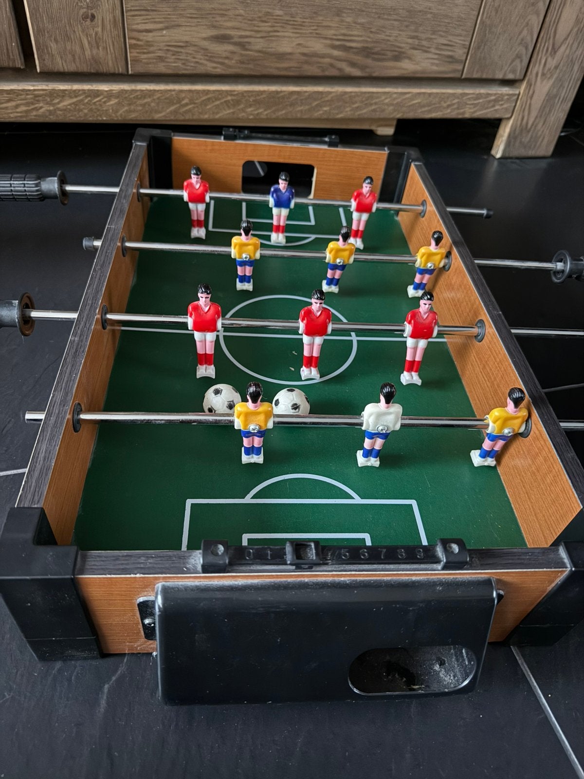 Tafelvoetbal klein, Ophalen, Zo goed als nieuw