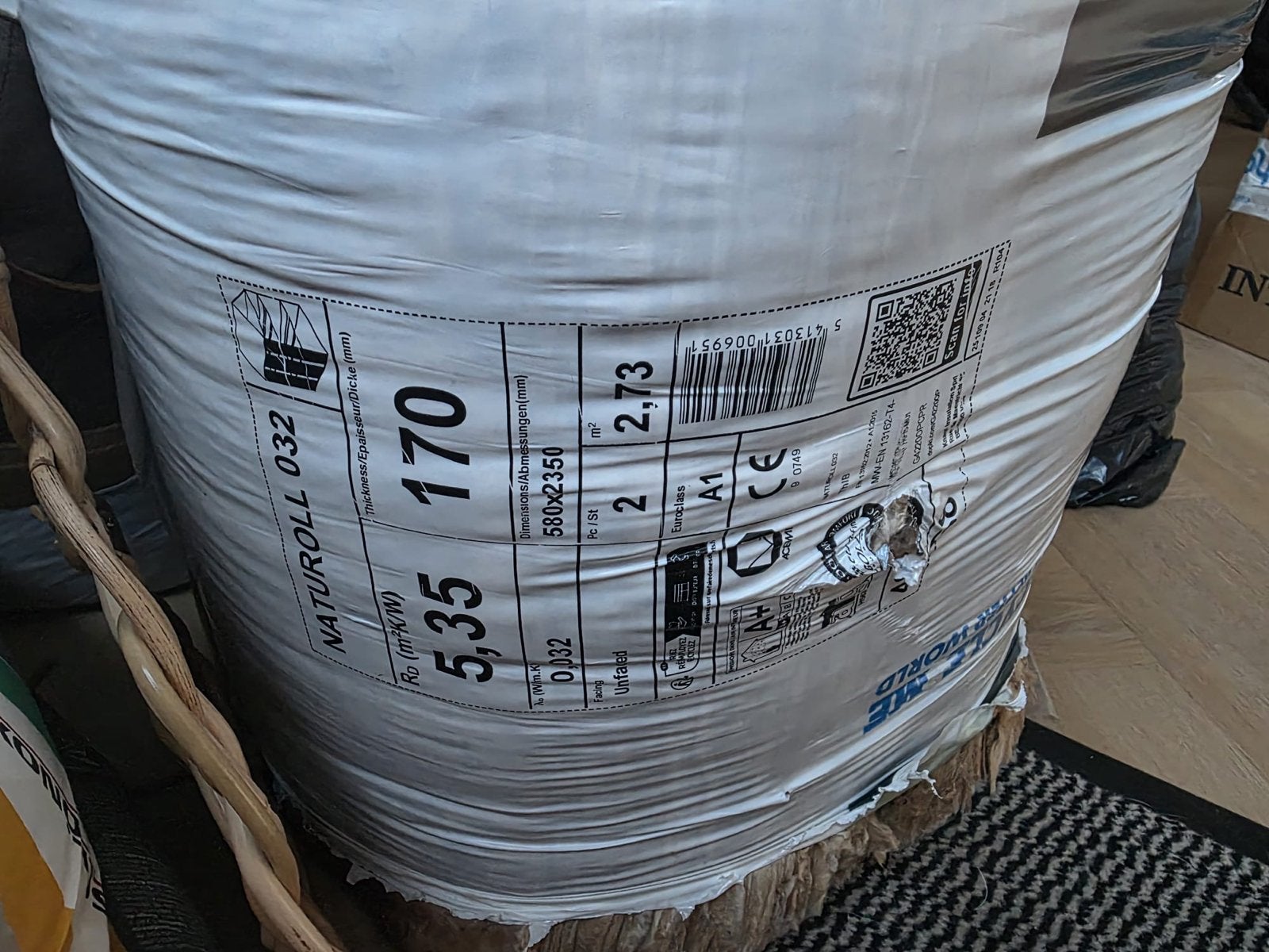 Knauf Naturoll 032 Glaswol Isolatie 170mm - Nieuw, Ophalen, 10 tot 15 m², 12 cm of meer, Nieuw
