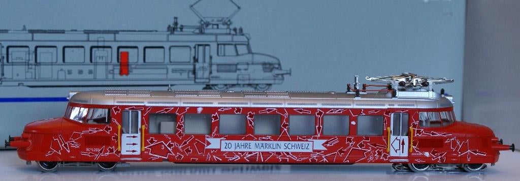 Märklin 83605 RCe 2/4 "Rode Pijl"  '20 Jaar Marklin CH, Wisselstroom, Locomotief, Ophalen of Verzenden, Zo goed als nieuw