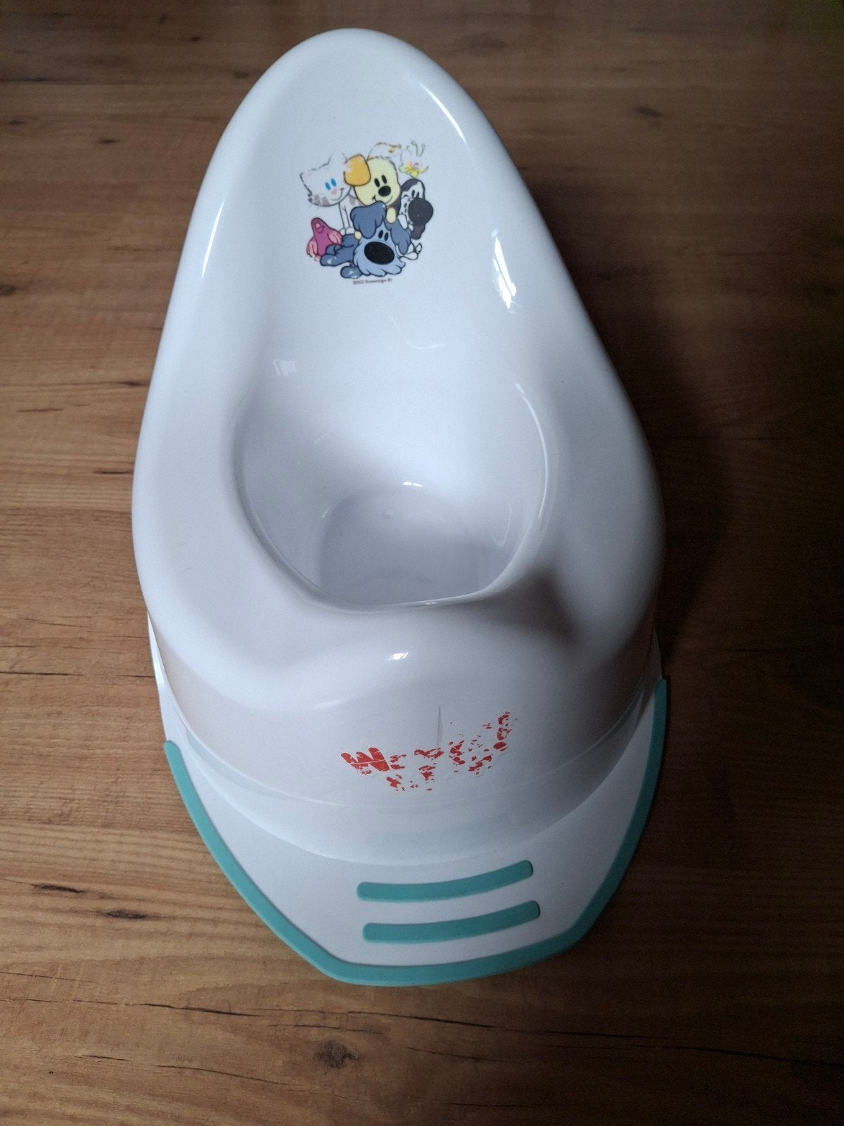 Kinderpotje met woezel en pip plaatje- Gebruikt, Ophalen of Verzenden, Gebruikt