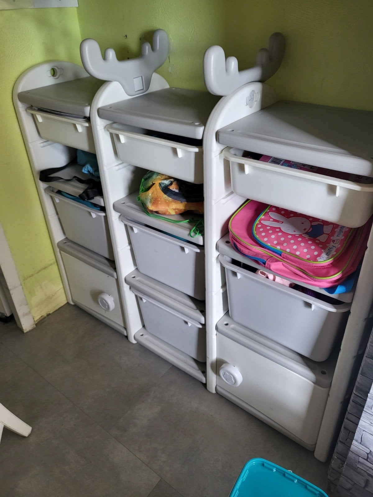 Kinderkast / speelgoedkast / vakkenkast, Huis en Inrichting, Ophalen, Kunststof, Gebruikt, 100 tot 150 cm
