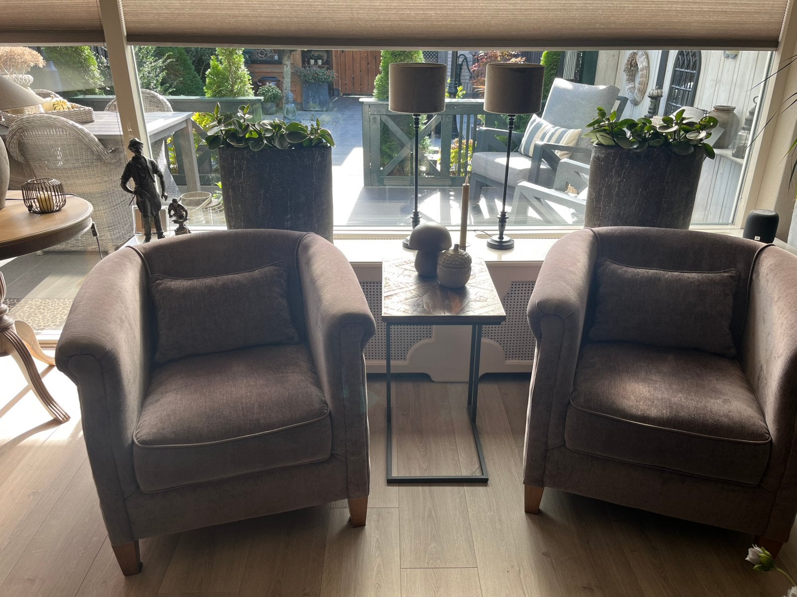 2 velvet fauteuils. RM, Ophalen, Minder dan 75 cm, Zo goed als nieuw, 75 tot 100 cm