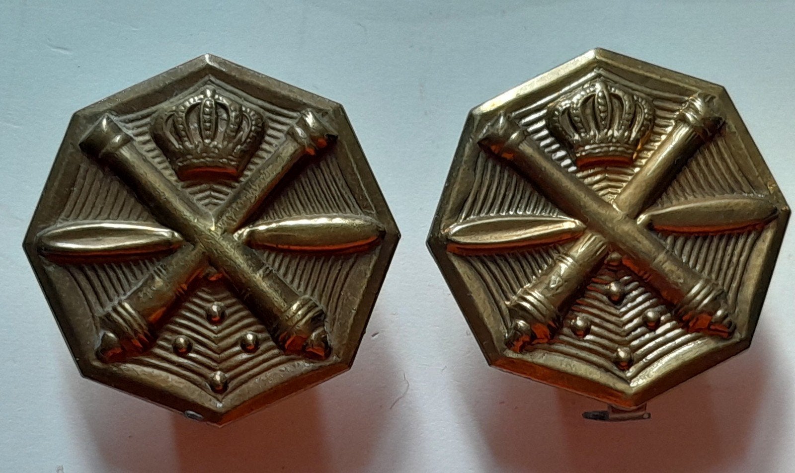 Setje schouderemblemen Hoornse aanmaak, Ophalen of Verzenden, Landmacht, Nederland, Embleem of Badge