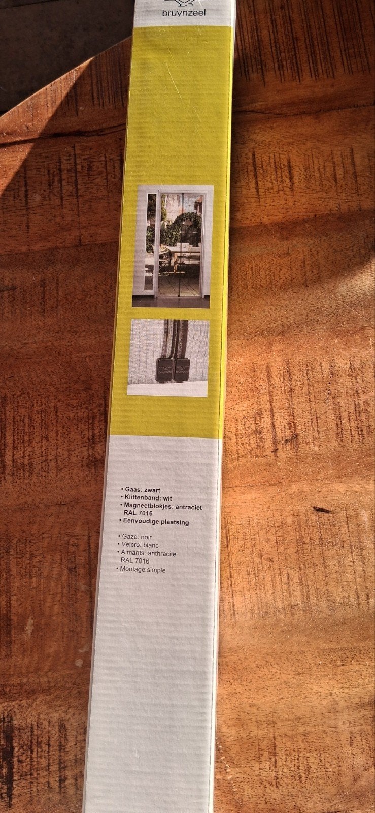 Bruynzeel Basic Magneet Horgordijn Zwart-Wit, Minder dan 80 cm, 215 cm of meer, Hordeur, Nieuw