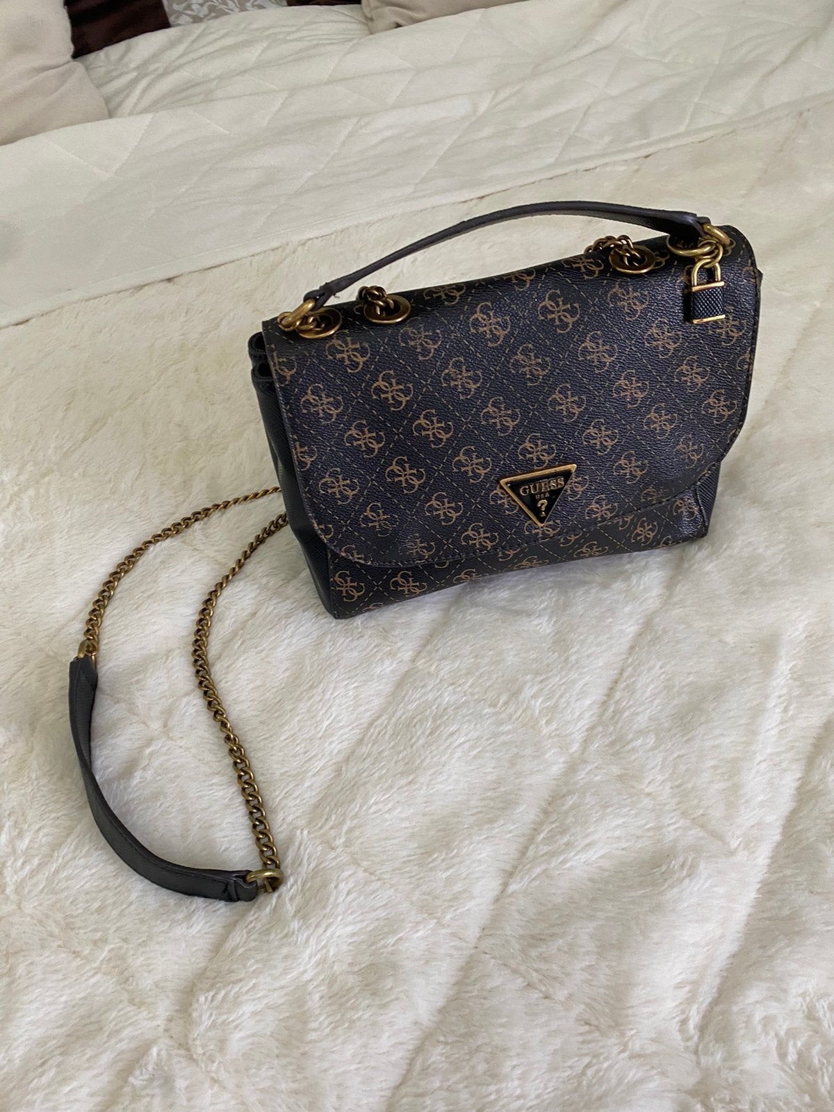 Guess tas, Ophalen of Verzenden, Zo goed als nieuw, Zwart, Handtas