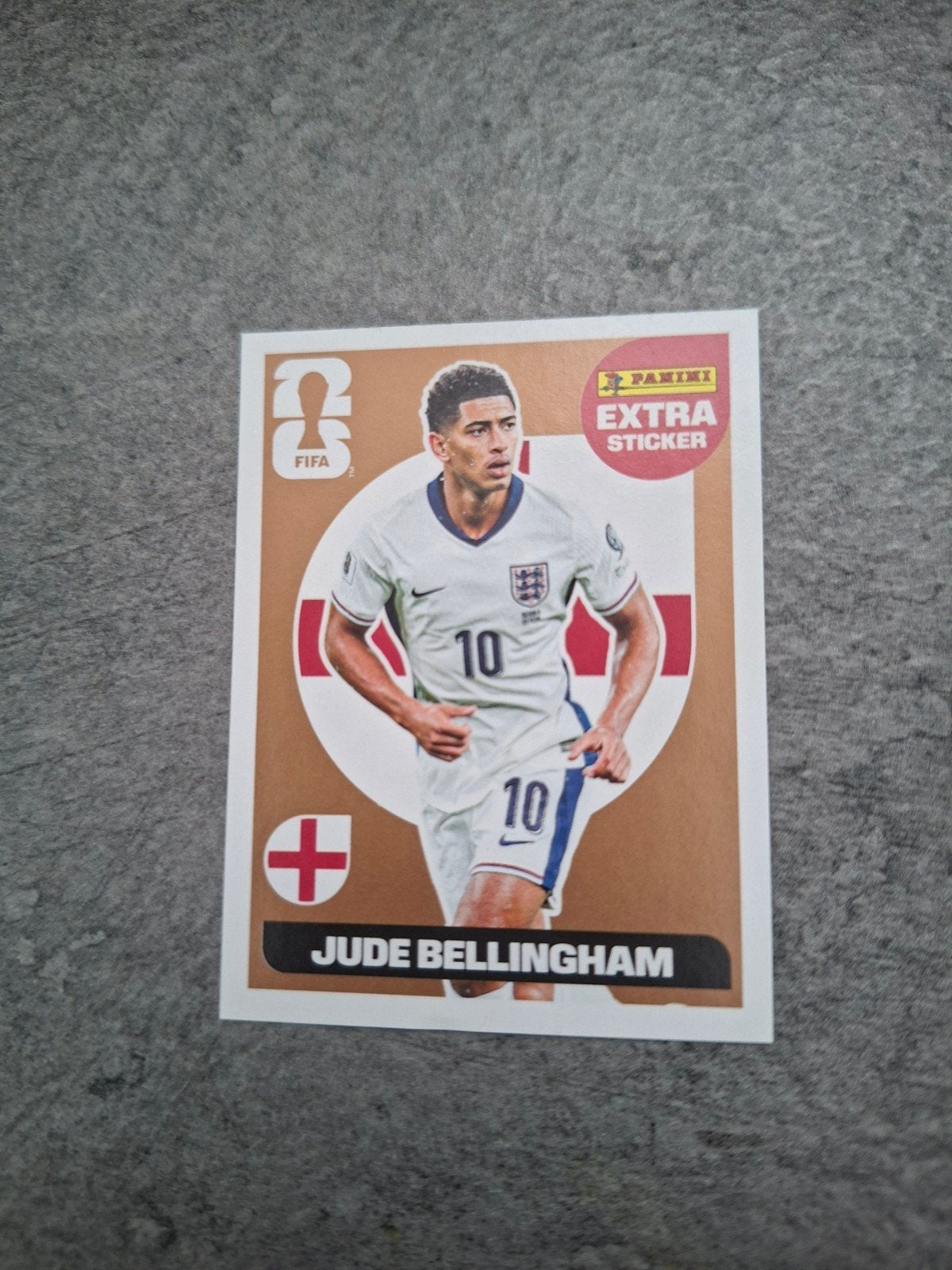 Panini Extra sticker WK 2026 USA. Jude Bellinghem Engeland., Ophalen of Verzenden, Zo goed als nieuw, Sticker