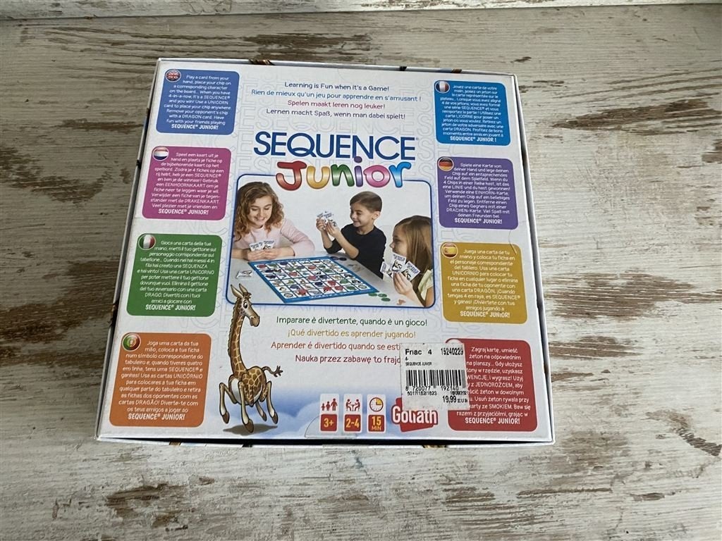 sequence junior vierkante doos [s984], Verzenden, Zo goed als nieuw