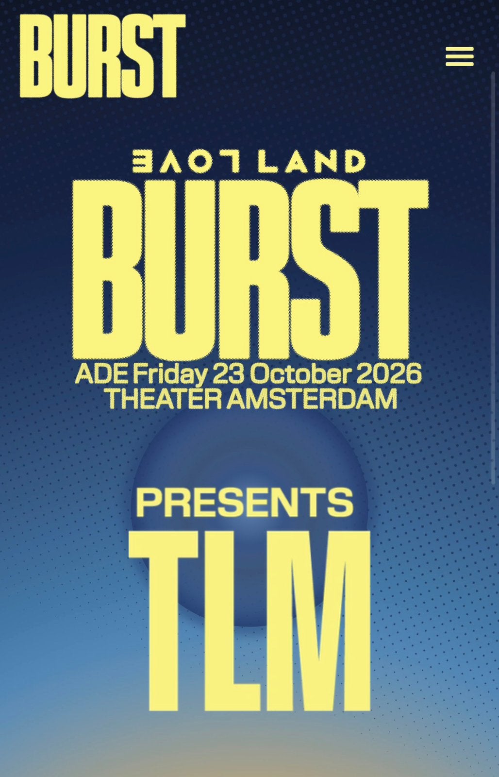 Burst presents TLM Loveland ADE  23 Okt, Drie personen of meer
