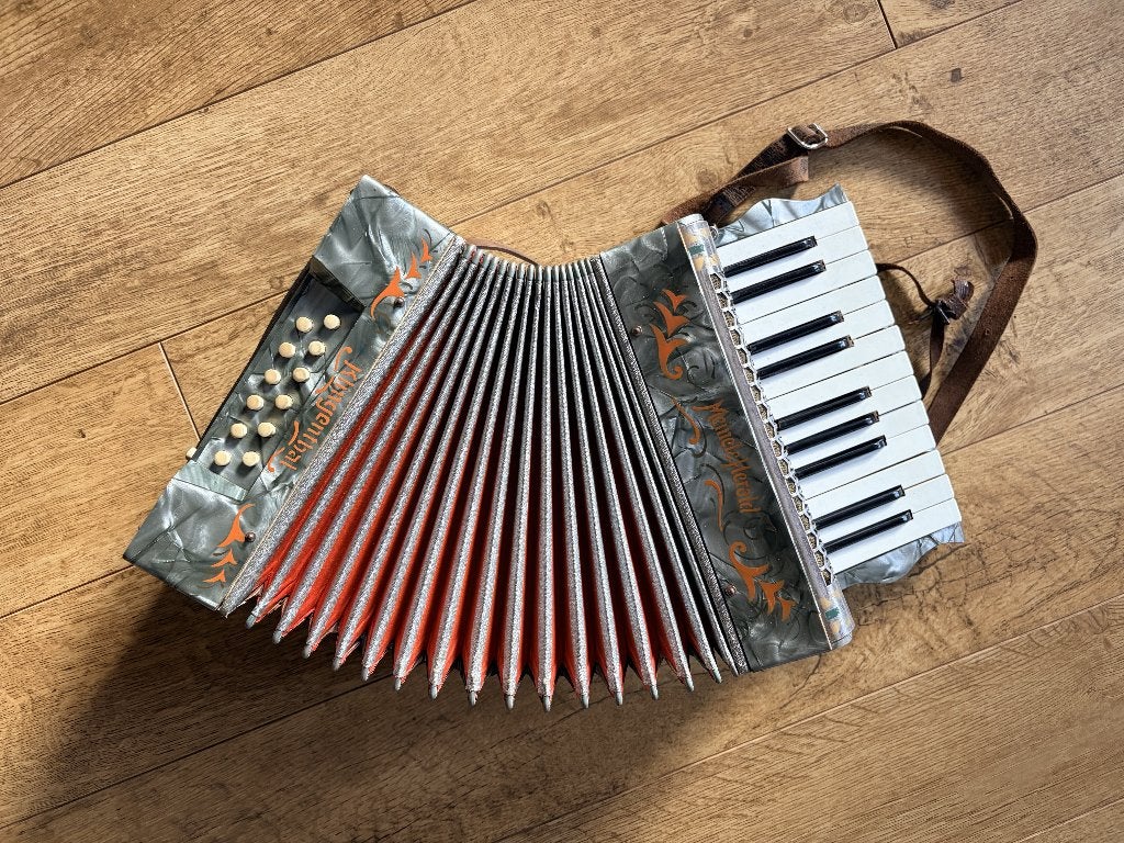 Accordeon, Muziek en Instrumenten, Gebruikt, Met koffer, 120-bas, Ophalen