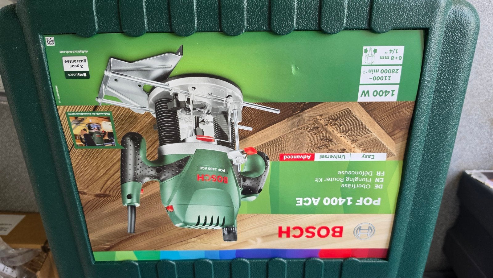 Bosch POF 1400 ACE Bovenfrees - nieuw!, Doe-het-zelf en Verbouw, Gereedschap | Freesmachines, Nieuw, Ophalen of Verzenden, Bovenfrees