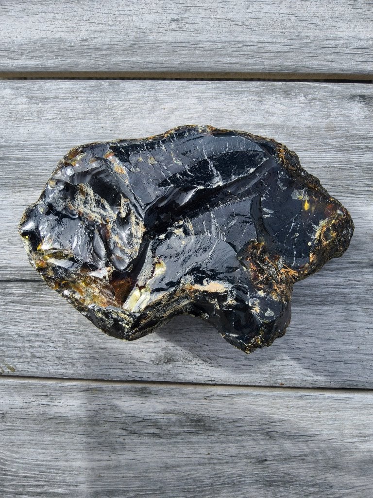 Amber (blauw), Ophalen of Verzenden, Fossiel