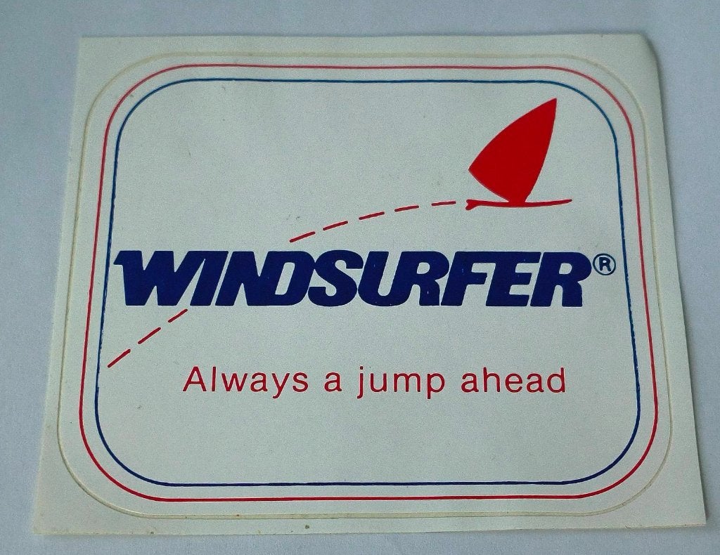 Sticker Windsurfer Always a jump ahead, Ophalen of Verzenden, Zo goed als nieuw, Sport