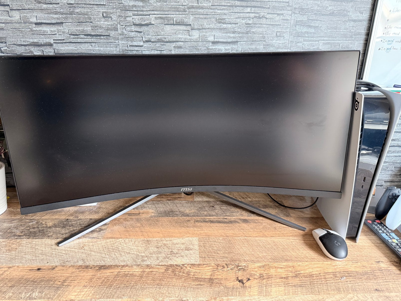 MSI MAG345CQR Curved Gaming Monitor, Computers en Software, Monitoren, Zo goed als nieuw, 151 t/m 200 Hz, DisplayPort, HDMI, Gaming