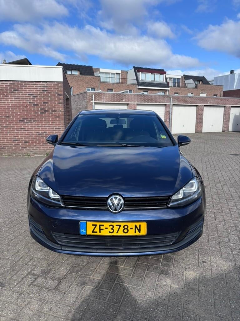 Volkswagen Golf 7 1.8 TSI DSG 170PK (2016), Auto's, Stof, 4 cilinders, USB, Blauw