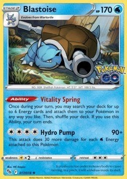 Rare - 8x Blastoise (PGO 017) - RH, Ophalen of Verzenden, Nieuw