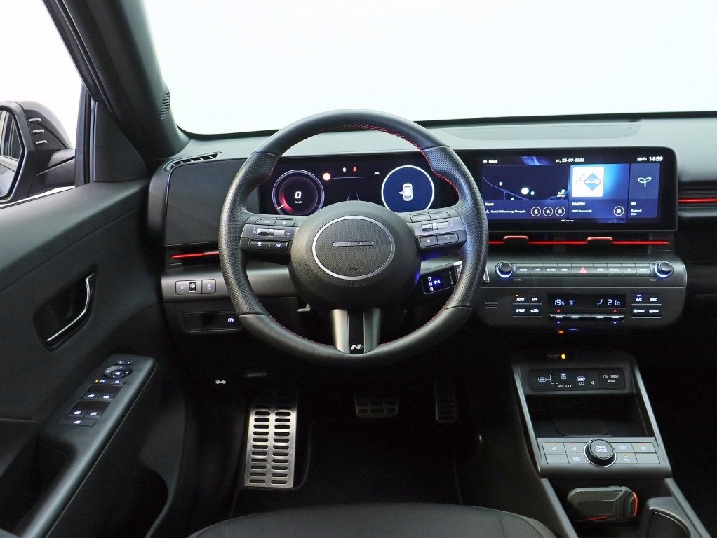 Hyundai KONA Electric N Line Business 64.8 kWh | Stoelverwar, Auto's, Dealer onderhouden, Gebruikt, Blauw, 204 pk