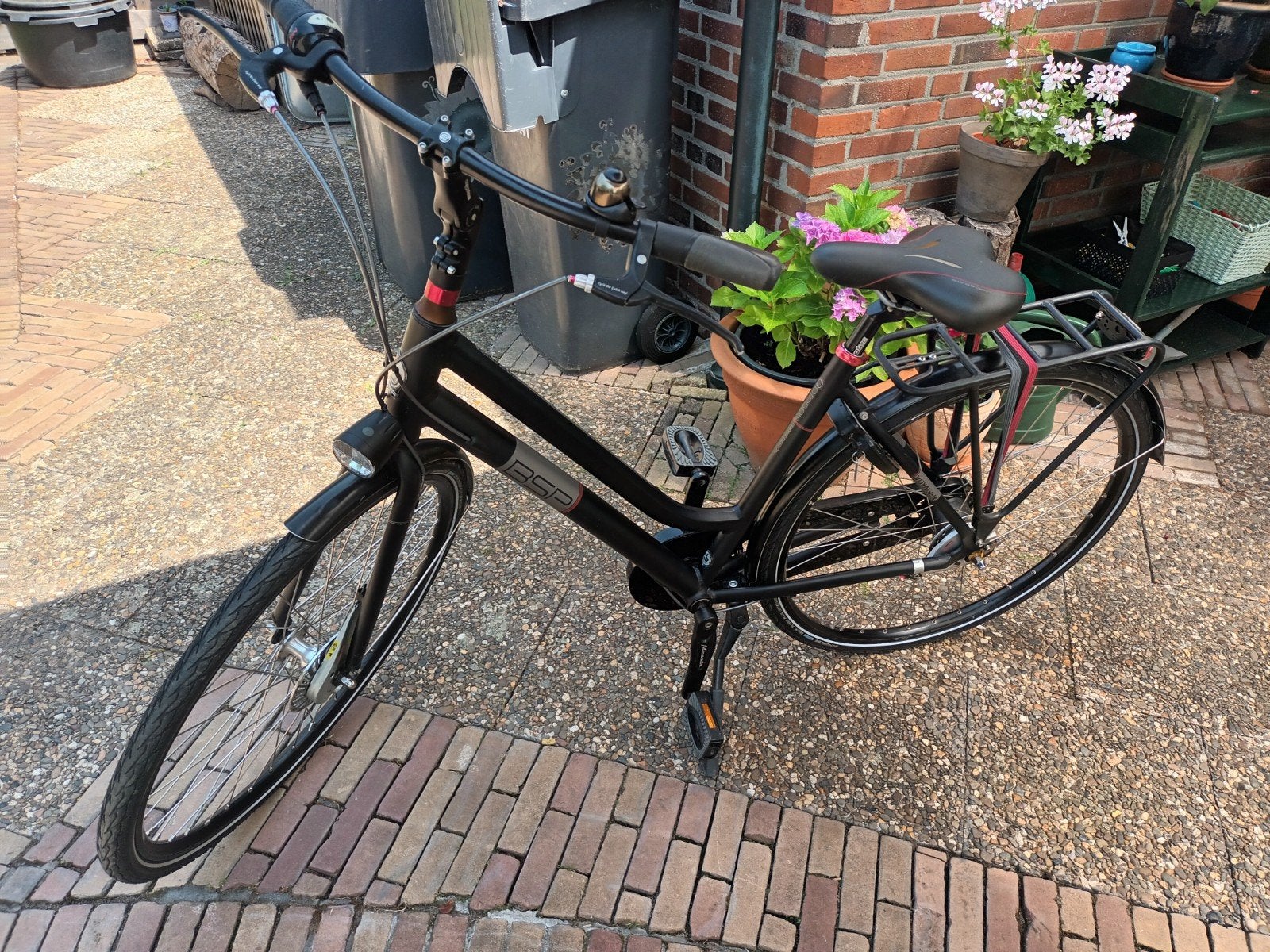 Damesfiets - Zwart, Goede Staat, Gebruikt, Velgrem, Versnellingen, 50 tot 53 cm
