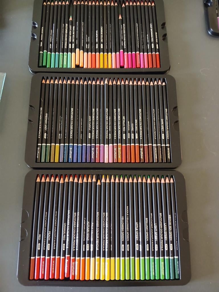 Brutfuner 180 Oliebasis Kleurpotloden Set, Hobby en Vrije tijd, Tekenen, Ophalen
