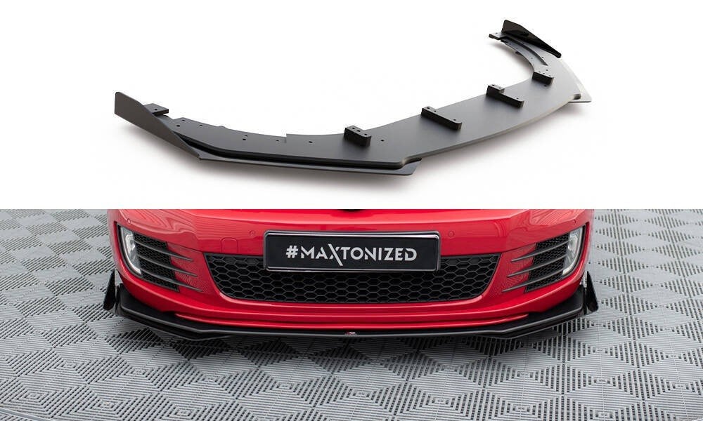 Race Voorlip sideskirt diffuser - Golf 6 GTI GTD 08-12, Auto diversen, Ophalen of Verzenden
