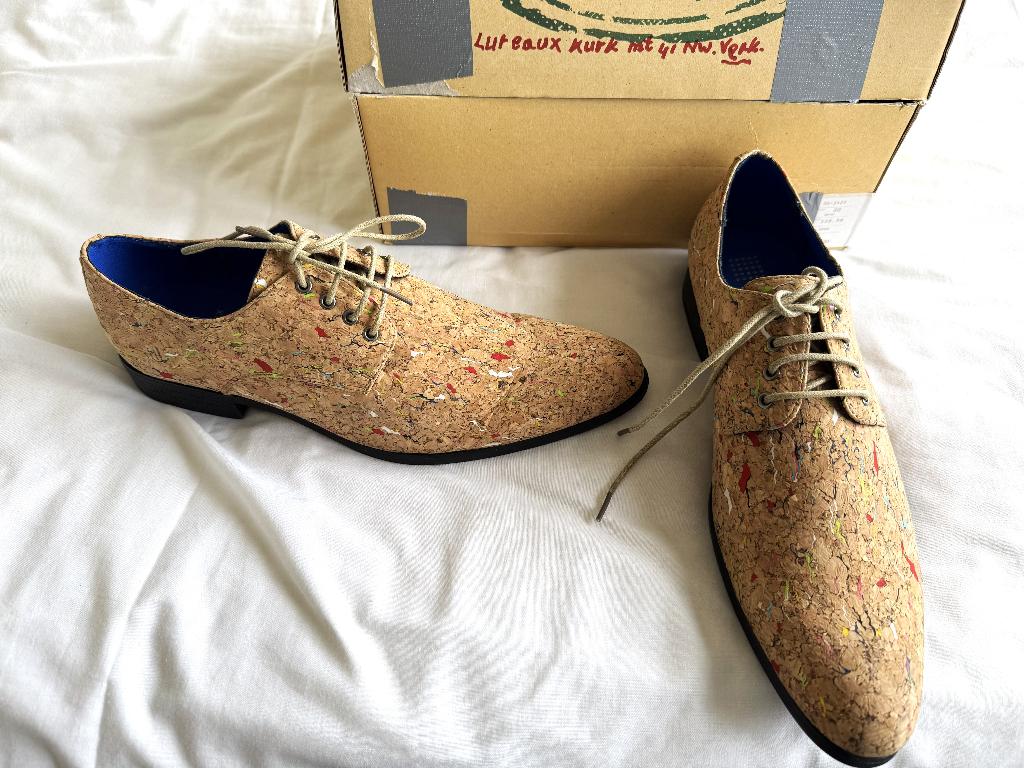 Lureaux kurkschoenen, mt. 41, nieuw, licht bruin., Bruin, Nieuw, Ophalen of Verzenden, Veterschoenen