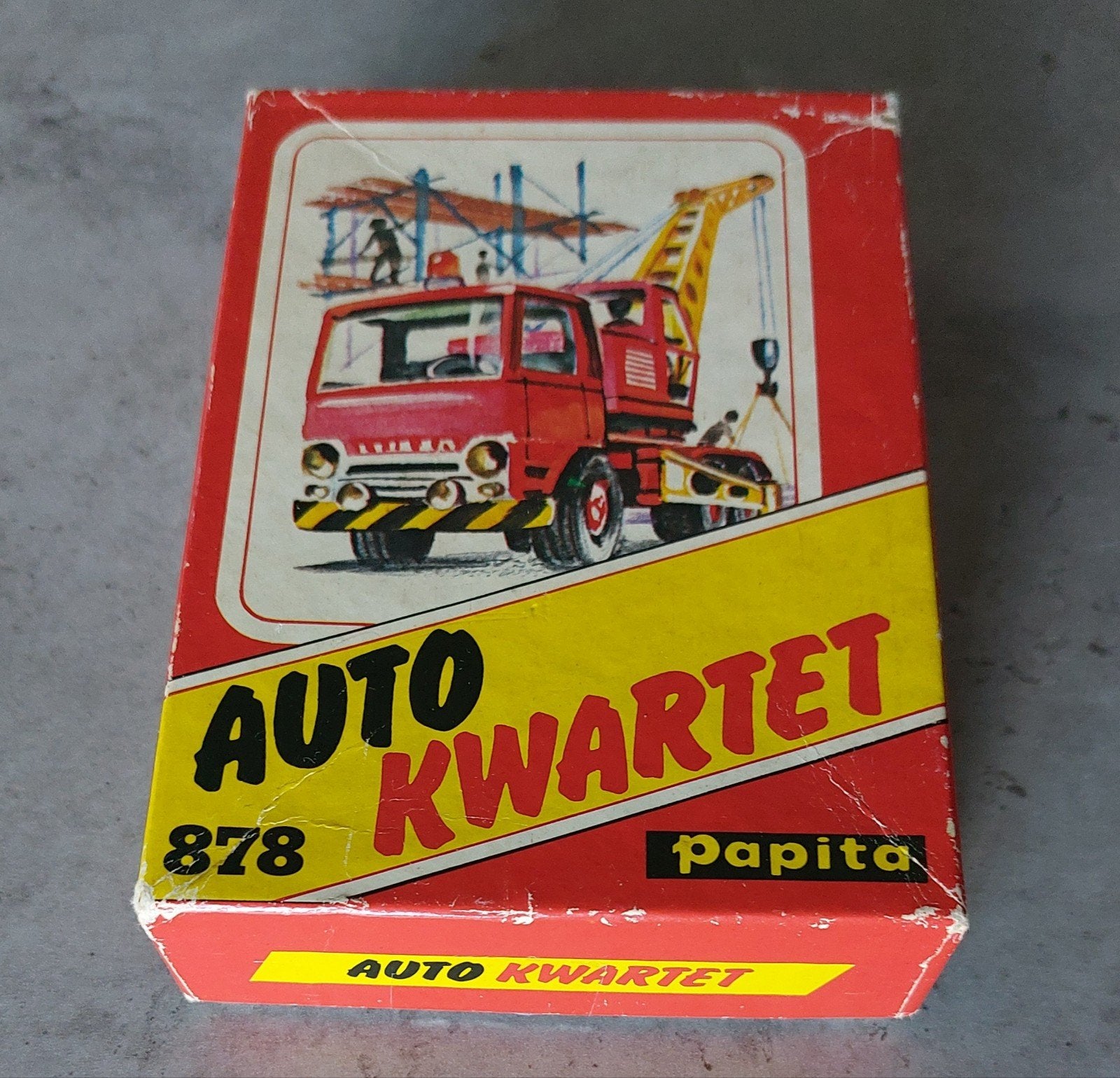 PAPITA Auto kwartet nr 878  VINTAGE (1988), Verzamelen, Ophalen of Verzenden, Gebruikt, Kwartet(ten)