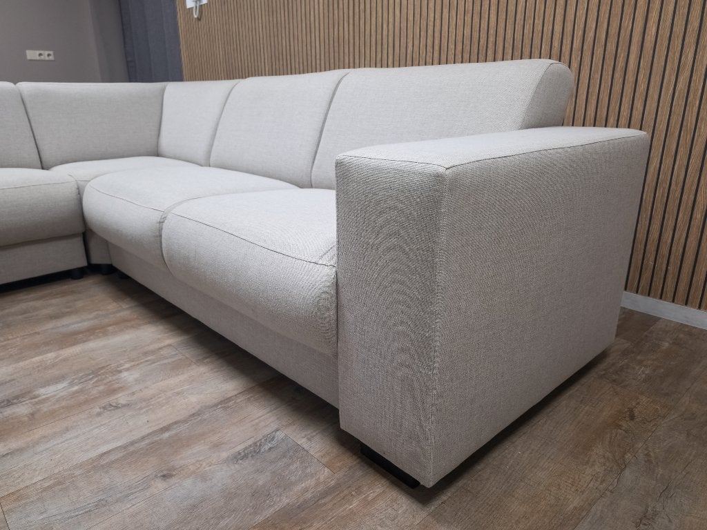 Mooi Nette Beige Hoekbank - TOPSTAAT !!, Huis en Inrichting, Info@banxtel.nl, Hoekbank, Hoekbank, Ophalen of Verzenden