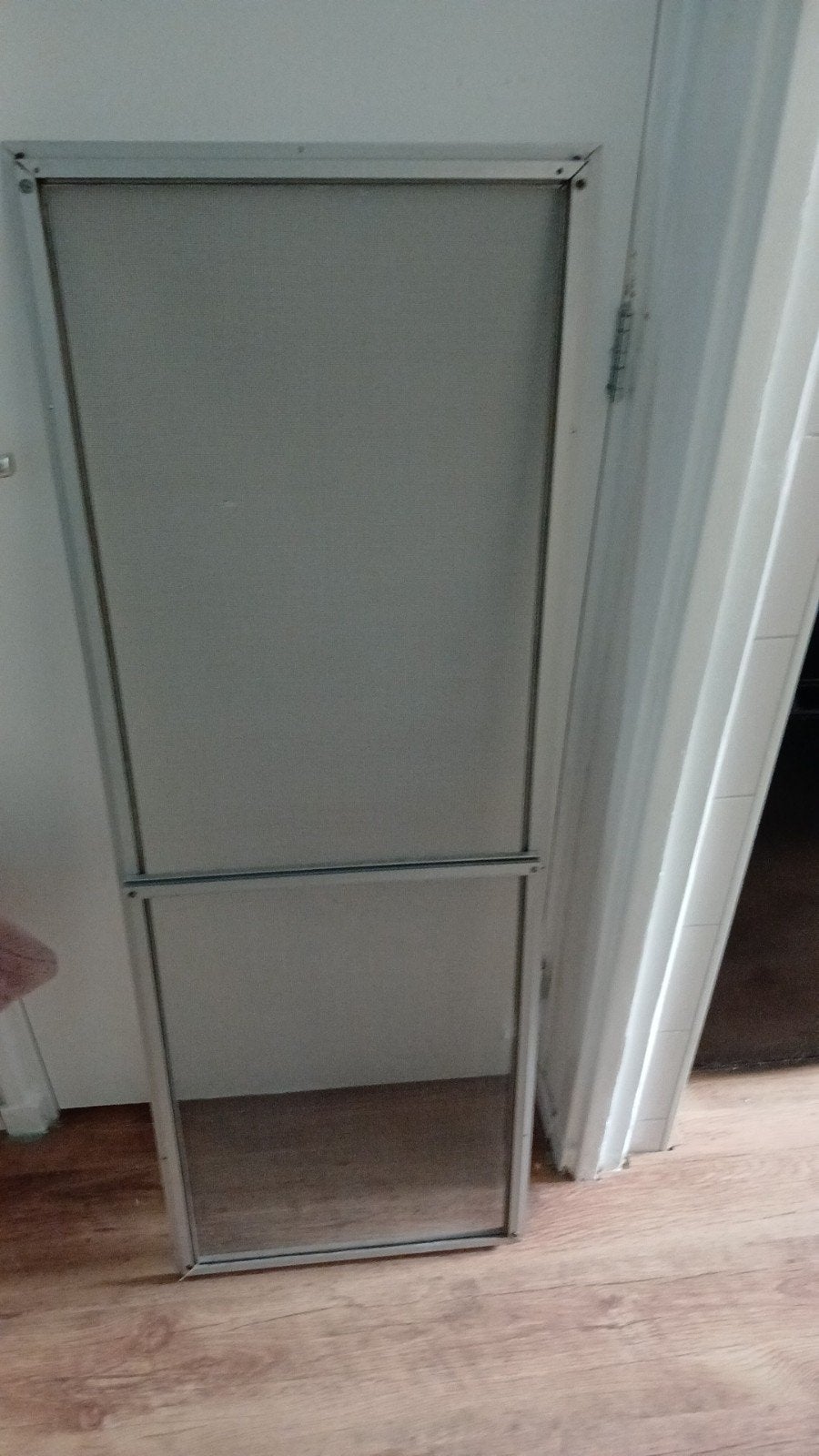 Hordeur metaal 45.5x130cm, Gebruikt, Minder dan 80 cm, Hordeur, Minder dan 200 cm