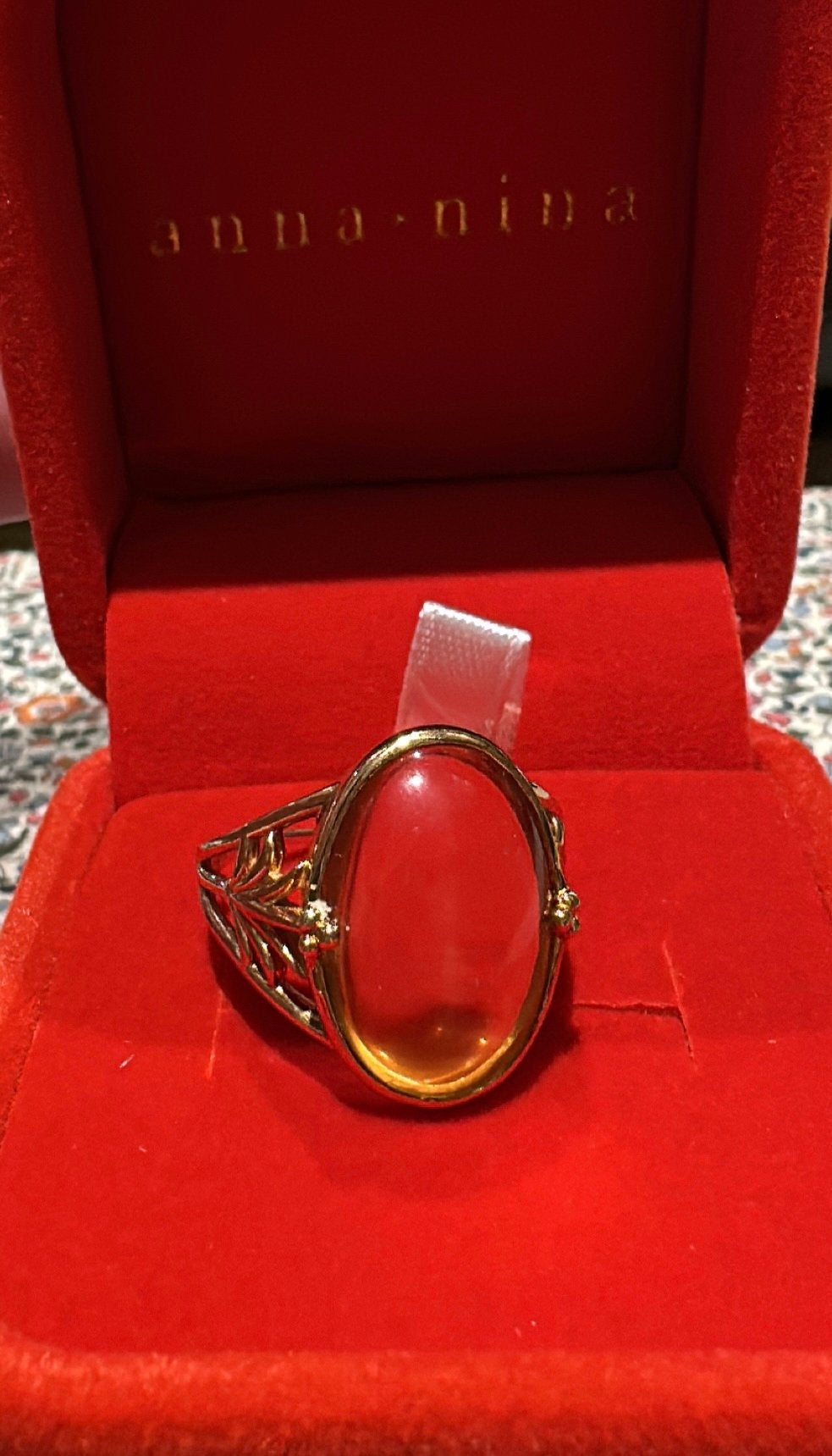 Anna+Nina x Romy ring, Sieraden, Tassen en Uiterlijk, 18 tot 19, Verzenden, Nieuw, Met edelsteen