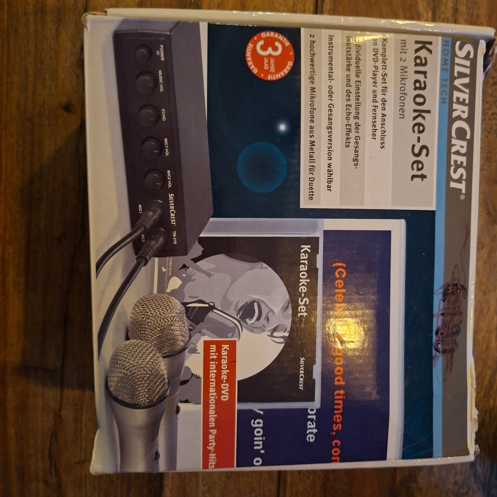 SilverCrest Karaoke-Set met 2 microfoons en DVD, Ophalen of Verzenden, Nieuw, Complete set