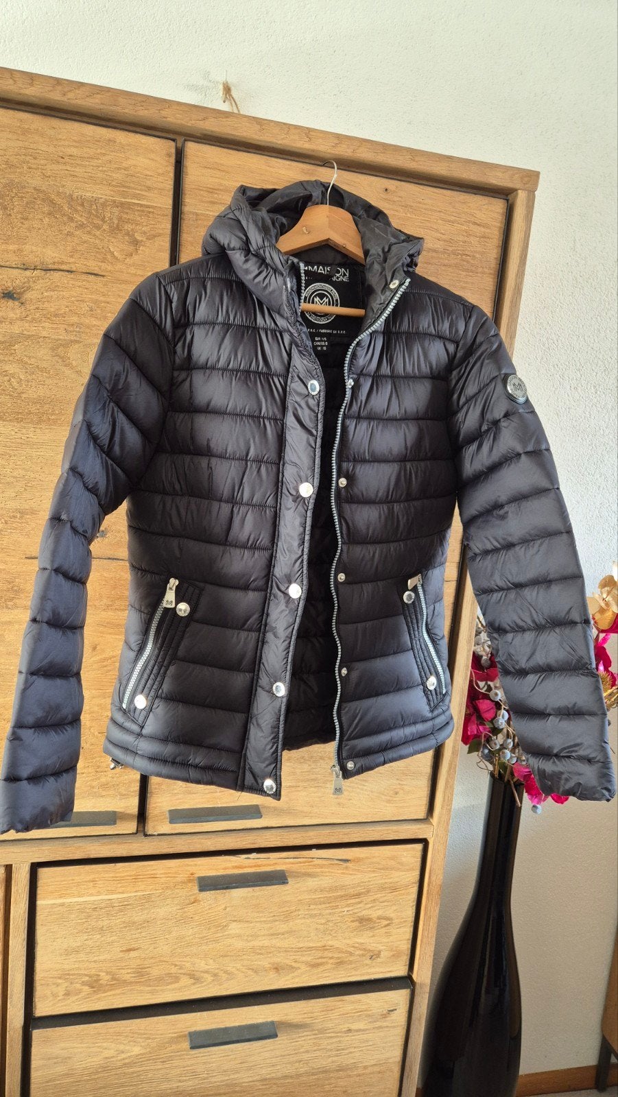 NIEUW dames puffer jas Maison Montaigne Paris maat S, Ophalen of Verzenden, Nieuw, Maat 36 (S), Zwart
