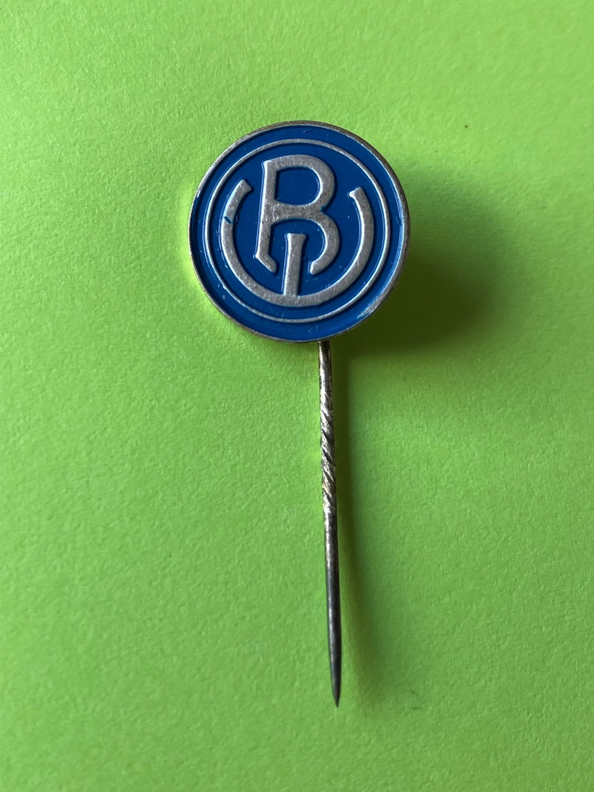 Vintage Speldje - Blauw Wit Amsterdam, Verzamelen, Speldjes, Pins en Buttons, Ophalen of Verzenden, Gebruikt