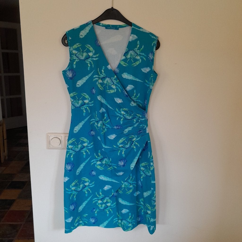 lien en giel buenos aires jurk lichtblauw maat L, Maat 38/40 (M), Blauw, Lien en giel, Ophalen of Verzenden