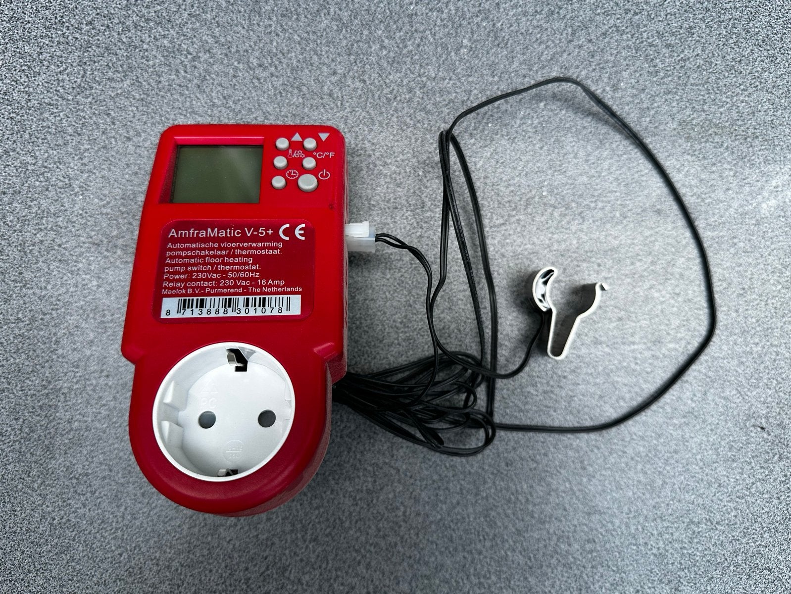 AmfraMatic V-5+ CE Pompschakelaar / Thermostaat, Ophalen of Verzenden, Slimme thermostaat, Gebruikt